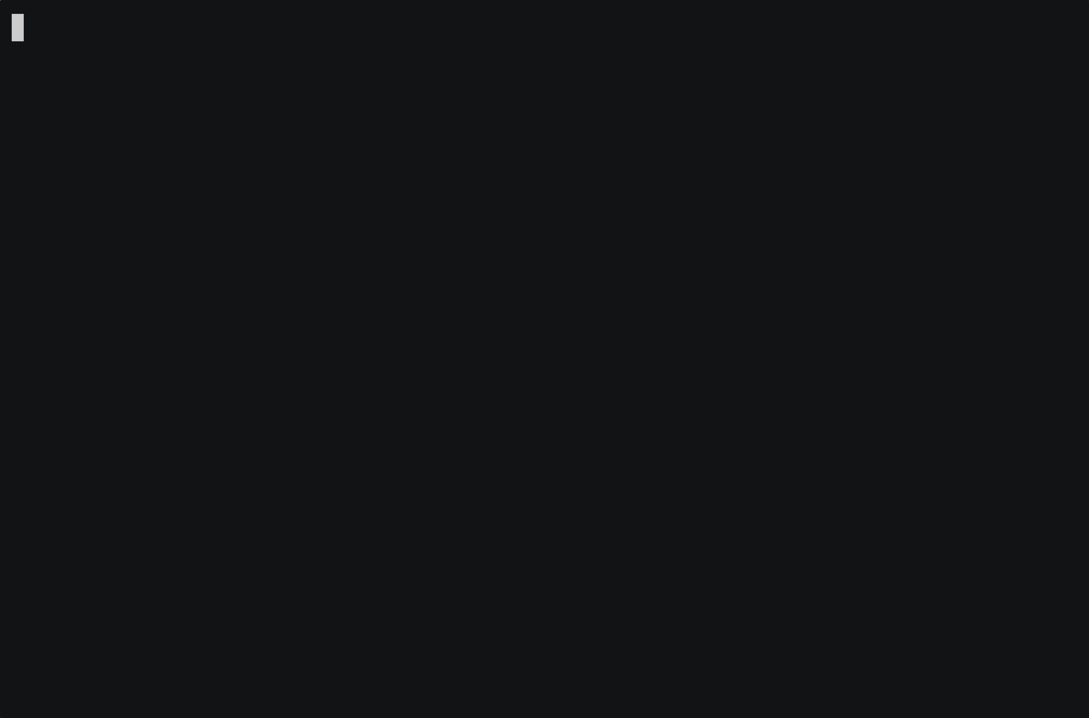 terminal output when running pulumi up -y